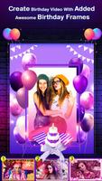 Birthday Video Maker with Song and Name 2020 capture d'écran 1