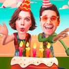 Birthday Yourself - put your face in 3D Gif vide آئیکن