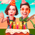 Birthday Yourself - put your face in 3D Gif vide icon