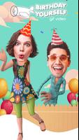Birthday Yourself - put your face in 3D Gif vide پوسٹر