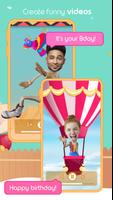 Birthday Yourself - put your face in 3D Gif vide اسکرین شاٹ 1