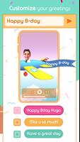 Birthday Yourself - put your face in 3D Gif vide اسکرین شاٹ 2