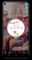 Geburtstags-Countdown-App Plakat
