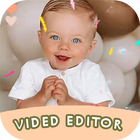 Happy birthday video maker, photo frame with songs simgesi