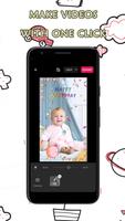 Happy birthday video maker, photo frame with songs Ekran Görüntüsü 2