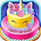 birthday cake design آئیکن