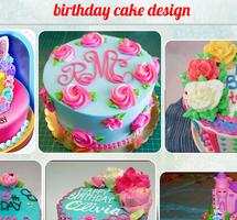 birthday cake design پوسٹر