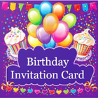 Birthday Invitation Card ไอคอน