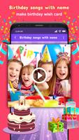 Birthday Wishes Video with Song and Name capture d'écran 1