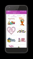 3 Schermata Gif Birthday Stickers