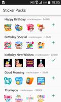 Birthday Stickers For Whatsapp - WAStickerApps poster