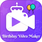 Birthday video maker with song icône