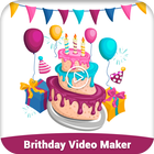 Birthday Video Maker - Lyrical Video ícone