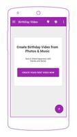 Birthday Video Story Maker постер