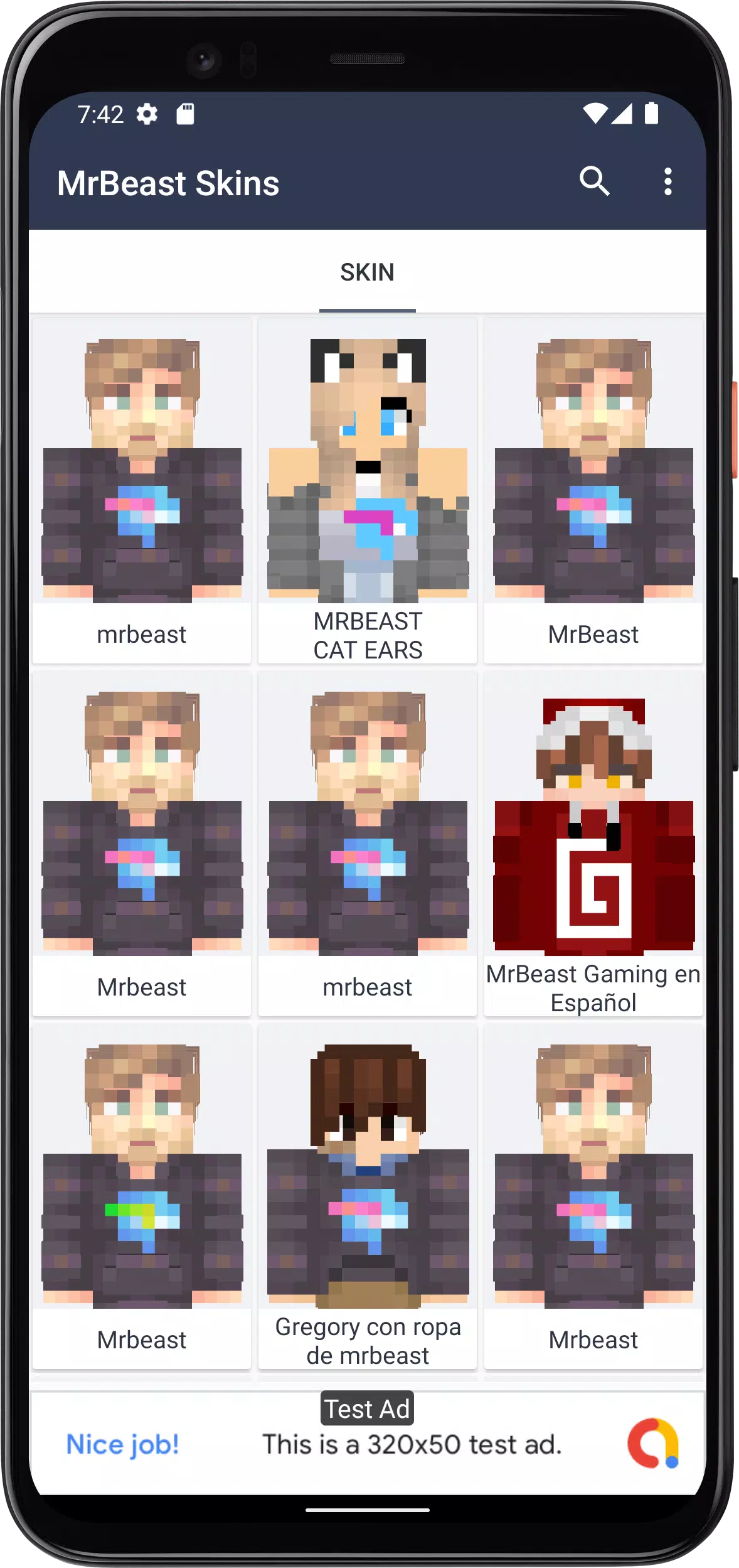 mrbeast mrbeast  Minecraft Skins