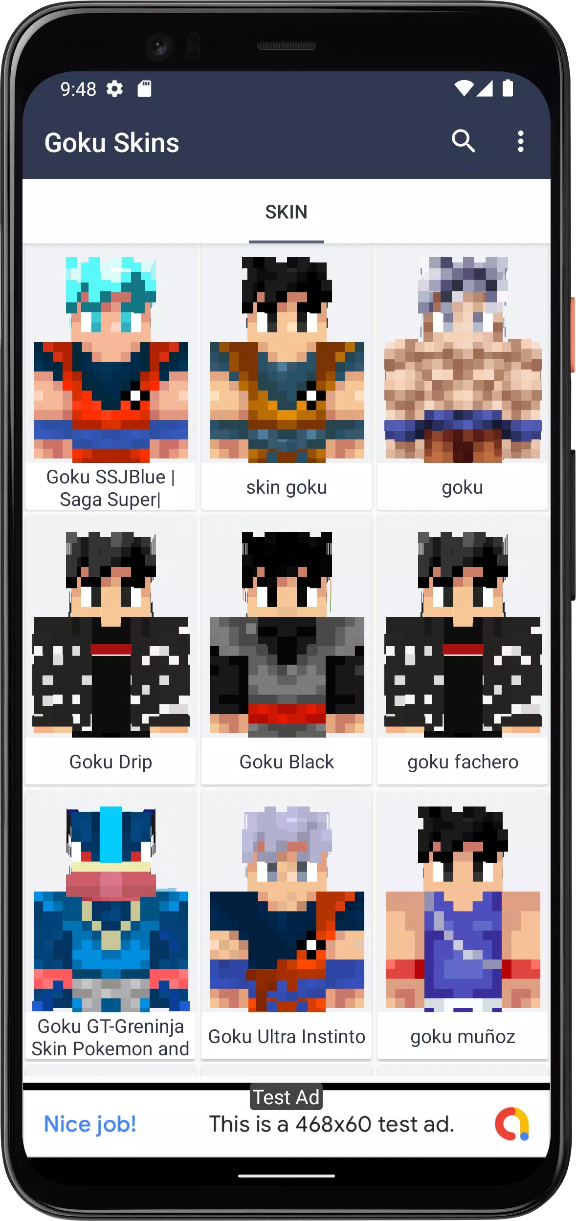 goku drip  Minecraft Skins