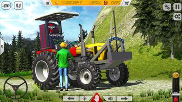 US Tractor Farming Game 3D poster