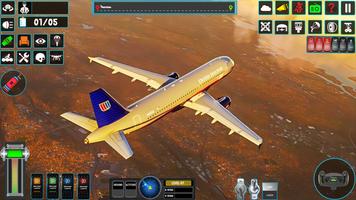 City Airplane Flying Game Sim постер