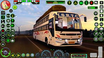 Turystyczny autobus gry 3D plakat