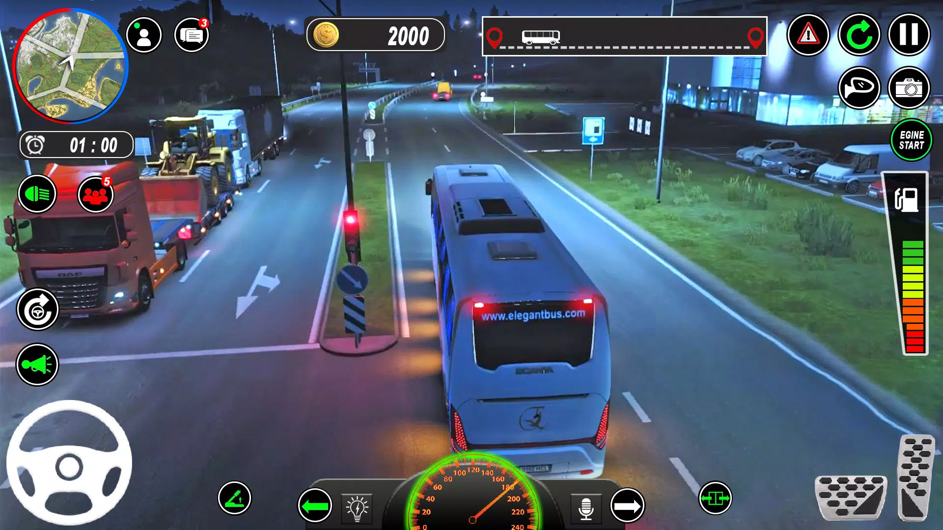 CITY BUS GAME 🚍👮‍♂️ Bus Simulator : Ultimate Multiplayer! Bus Games 3D -  New Game 