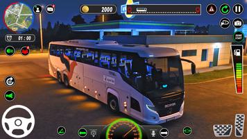 مدينة حافلة ألعاب محاكاة 3D الملصق