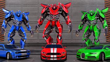 Real Jet Robot Car Games 3D poster