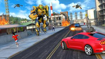 Real Jet Robot Car Games 3D capture d'écran 3
