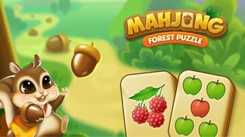 Puzzle de la forêt de mahjong Affiche