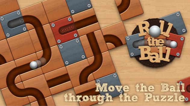 Roll the Ball® - slide puzzle poster