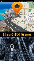 Gps live satellite view - Street & Maps Navigation Affiche