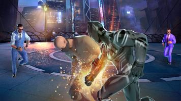 پوستر Panther superhero city battle