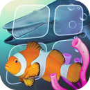 Fish Farm 3 Fond d'écran animé-Simulateur Aquarium APK