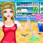 Supermarket Cleaning Games icône