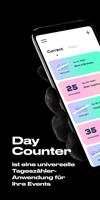 Day Counter. Countdown Zähler Plakat