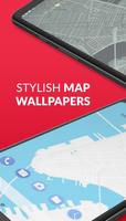 Wall St 🗺 Stylized Street Maps as Live Wallpapers پوسٹر