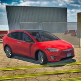 Electric Car Driving Game Sim icône
