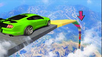 US Muscle car cascades méga rampe 3D impossible Affiche