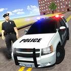 Polizeiauto-Spiele Zeichen