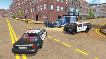Polizeiauto-Spiele Plakat
