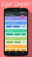 Lista de compras super simples Cartaz
