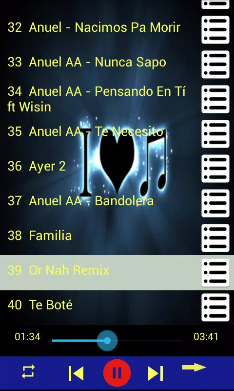 Descarga de APK de Anuel aa 40 canciones sin internet. para Android