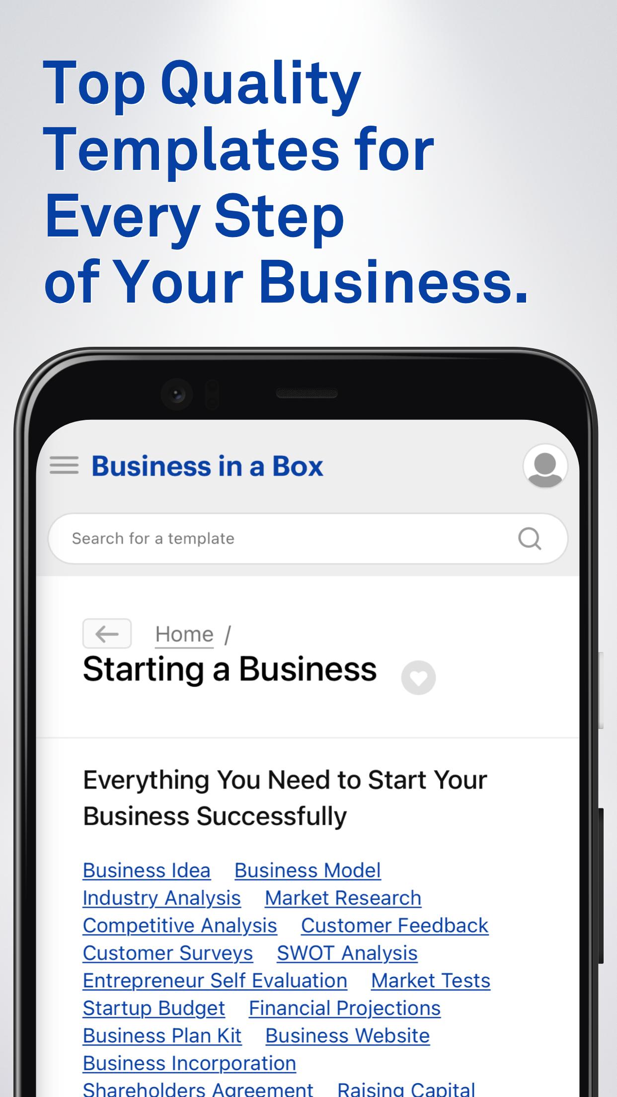 Business-in-a-Box for Android - APK Download Throughout Business In A Box Templates