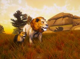Simulateur d'animaux Lion Game Affiche