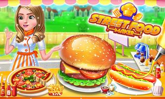 Street Food Pizza Cooking Game ポスター