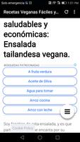 Recetas Veganas Fáciles y Económicas ảnh chụp màn hình 1