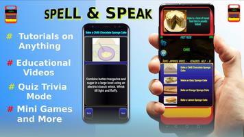 Spell & Speak (Quiz + Word Games) Affiche