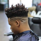 Popular black male hair آئیکن
