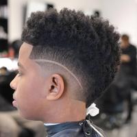 Popular black male hair پوسٹر
