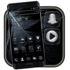Black feather theme icon