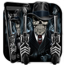 Dark Black Gangster Skull Theme APK